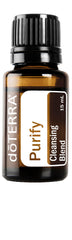 doTERRA Purify bottle front shows citrus pine blend for fresh air and odor elimination
