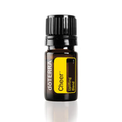 doTERRA Cheer bottle in diffuser for an uplifting room ambiance.