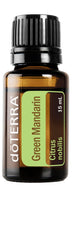 doTERRA Green Mandarin 15 mL bottle with bright aroma for mood uplift and diffusion