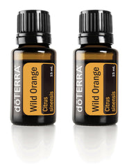 doTERRA Wild Orange 15 ml bottle highlighting bright citrus aroma for daily use