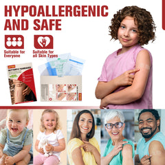Dotodo hypoallergenic first aid kit suitable for sensitive skin and family use.