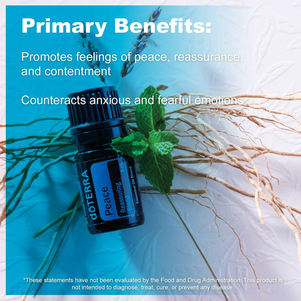 doTERRA Peace topical application offers soothing ritual for moments of stress.
