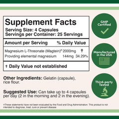 Double Wood Magtein capsules shown for high bioavailability.