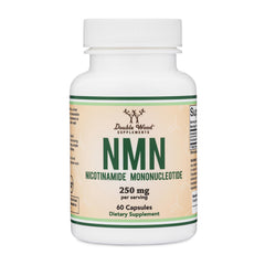 Double Wood NMN 250mg bottle for daily energy support.