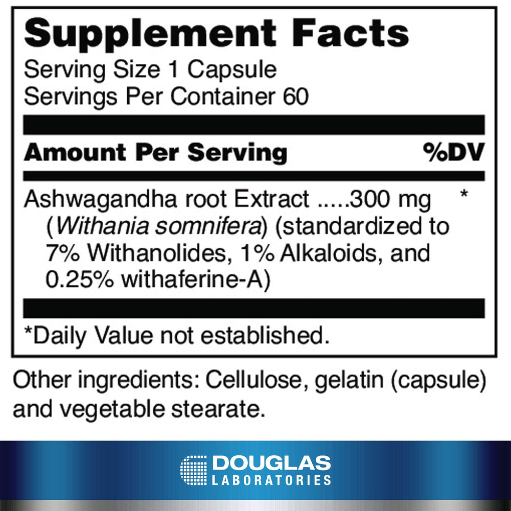Ayur-Ashwaganda capsules closeup highlighting convenient daily dosage.