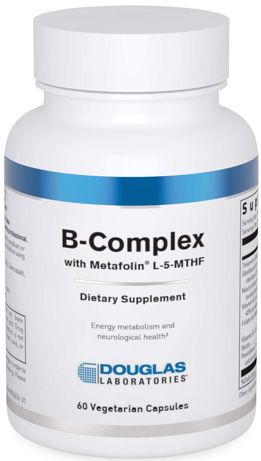 Douglas Laboratories B-Complex Metafolin bottle front showing complete B vitamin support