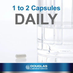 Douglas Laboratories DHEA 50 mg packaging box emphasizes non-GMO and vegetarian ingredients
