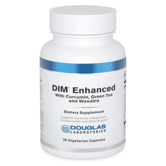 Douglas Laboratories DIM Enhanced bottle front displaying product name for hormone support