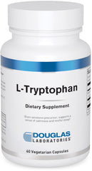 Douglas Laboratories L-Tryptophan capsules front view for sleep support.