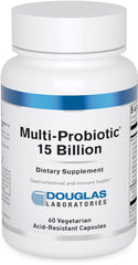 Douglas Laboratories Multi-Probiotic 15 Billion bottle with 60 vegetarian capsules for daily GI support