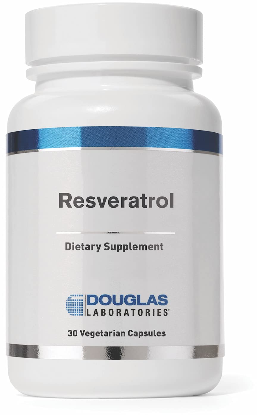 Douglas Laboratories Resveratrol bottle front for antioxidant support and daily use