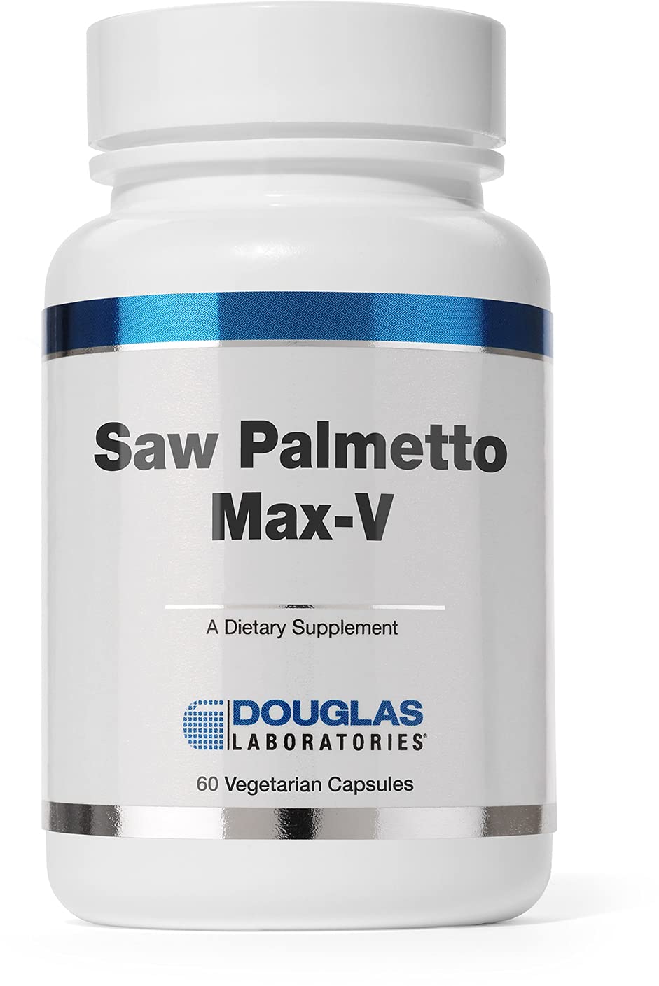 Douglas Laboratories Saw Palmetto Max-V bottle may support urinary health during aging.