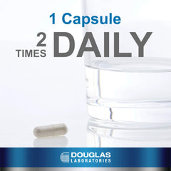 Douglas Laboratories Saw Palmetto Max-V label close-up shows standardized extract for consistent daily use.