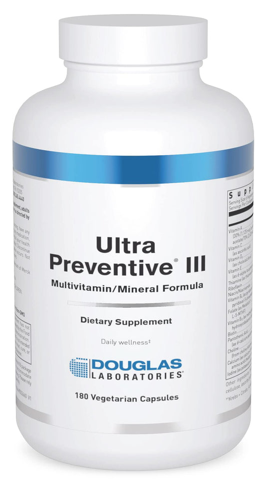 Douglas Laboratories Ultra Preventive III bottle front with capsules for daily wellness