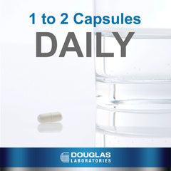 Back label shows ingredients for informed use on Douglas Laboratories 5-HTP.