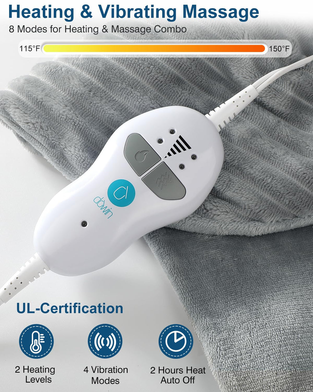 Dowin wearable design with straps ensures secure, hands-free use.
