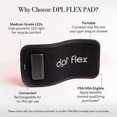 dpl Flex Pad in hands-free use during reading or work