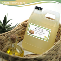 Dr Adorable Walnut Oil being poured demonstrates quick absorption for daily use