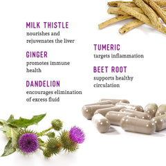 Dr. Barry's Total Liver Supplement with artichoke aiding digestion and detox.