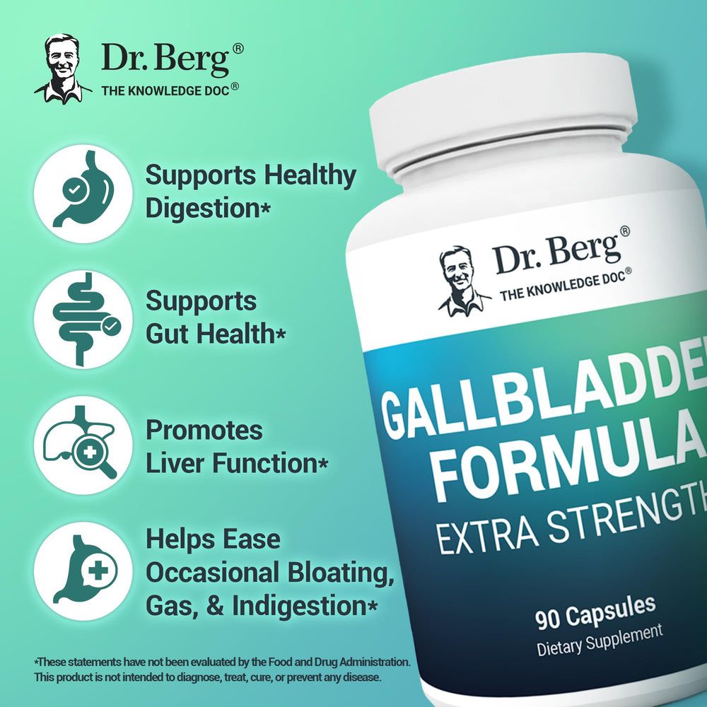 Digestive enzyme blend in Dr. Berg Gallbladder Formula for meal-time support