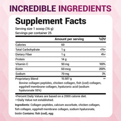 Dr. Berg Multi Collagen Powder being poured into a glass for easy drinks.