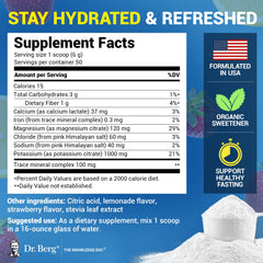 Dr Berg pink Himalayan salt crystals highlight natural electrolyte source for balanced hydration