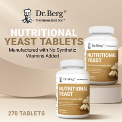 Dr. Berg Yeast Tablets ingredient list shows mineral-rich formula