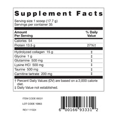 Close-up of the Dr. Bernd Friedlander label highlighting non-GMO and gluten-free claims