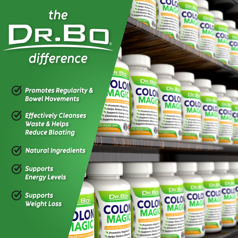 DR. BO colon cleanse ingredients list emphasizes natural detox herbs