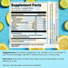 Dr. Boz Keto BHB powder active ingredients support energy and focus