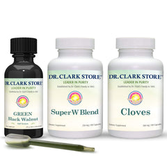 Dr Clark Store green walnut tincture bottle for herbal support