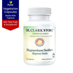 Close-up of 1030 mg capsules highlighting high-potency mineral