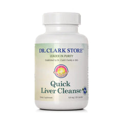 Dr. Clark's Quick Liver Cleanse bottle for convenient daily detox support.