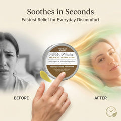 Dr. Cole's Hemorrhoid Balm application demonstrates easy, smooth use.