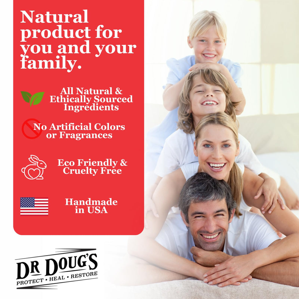 Dr. Doug's Recovery Balm made in the USA and dermatologist-approved.