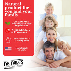 Dr. Doug's Recovery Balm made in the USA and dermatologist-approved.