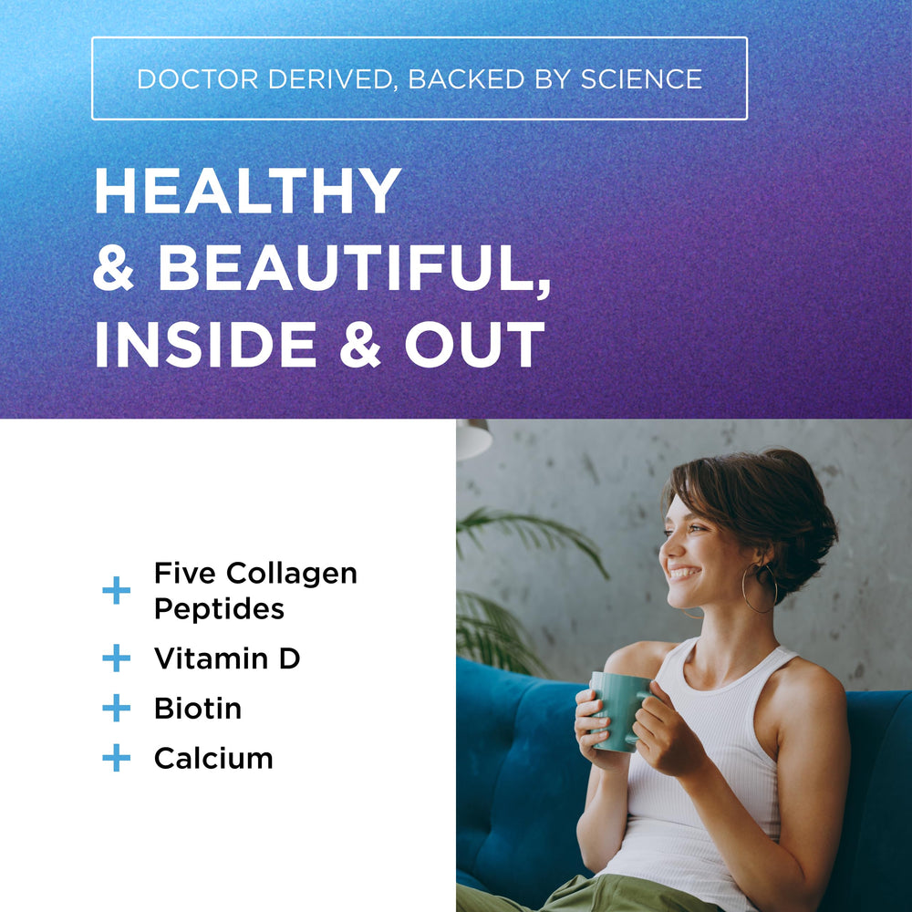 DR. EMIL NUTRITION collage shows collagen types I–V and X from diverse sources