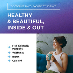 DR. EMIL NUTRITION collage shows collagen types I–V and X from diverse sources