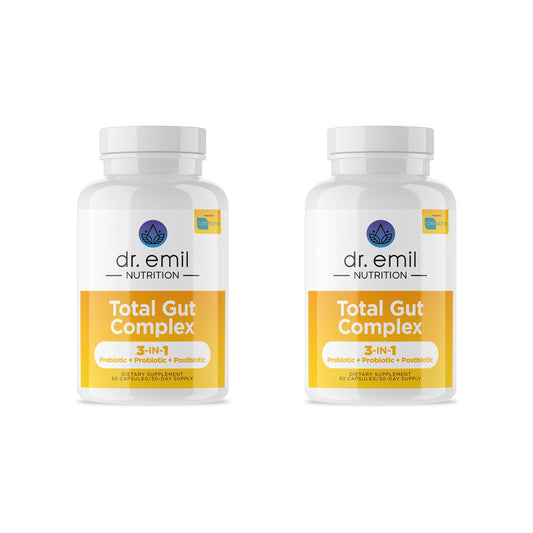 DR. EMIL NUTRITION Total Gut Health Complex bottle for daily gut support