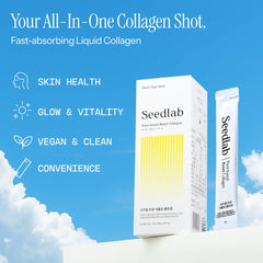 Dr.Eve Seedlab glass-serve captures a refreshing moment to enjoy your glow.