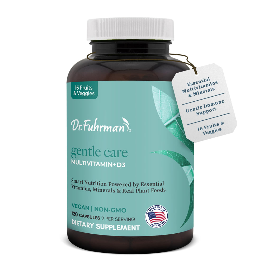 Two-month supply packaging of Dr. Fuhrman Gentle Care multivitamin