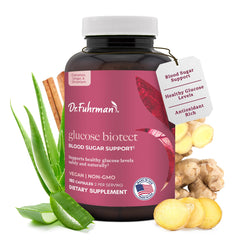 Dr. Fuhrman Glucose Biotect bottle front promotes daily wellness.