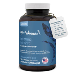 Dr. Fuhrman USA-made label indicating clean, Nutritarian-approved formulation
