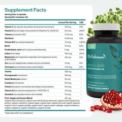 Dr. Fuhrman ingredients whole-food blend emphasizes antioxidant-rich fruits and veggies.