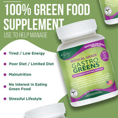 Organic greens blend and essential nutrients from Gastro Greens ingredients