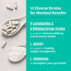 Vegetarian and gluten-free Dr. Matthew probiotic prebiotic supplement.
