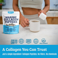 Dr. Matthew Marine Collagen bottle packaging for convenient daily use.
