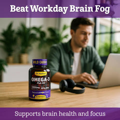 Dr. Matthew Omega-3 label shows 3,500 mg per serving.
