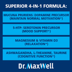 Dr. Maxwell 5-HTP-serotonin-precursor capsule supports approachable mood balance