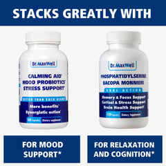 Dr. Maxwell ashwagandha, L-theanine and taurine support daily focus